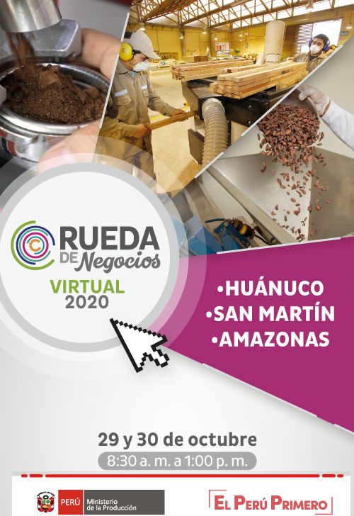 Rueda de Negocio Virtual 2020: Huánuco, San Martin y Amazonas